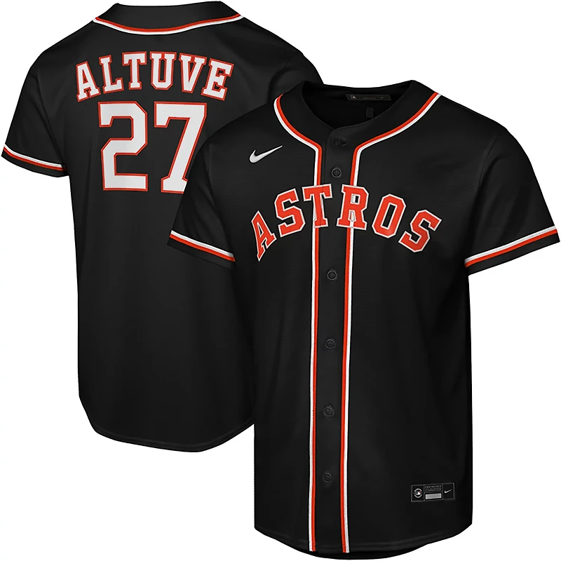 Nike Youth Houston Astros Jose Altuve 2026 Black Out Fashion Replica Jersey
