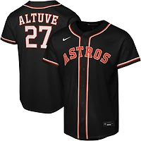 Nike Youth Houston Astros Jose Altuve 2026 Black Out Fashion Replica Jersey