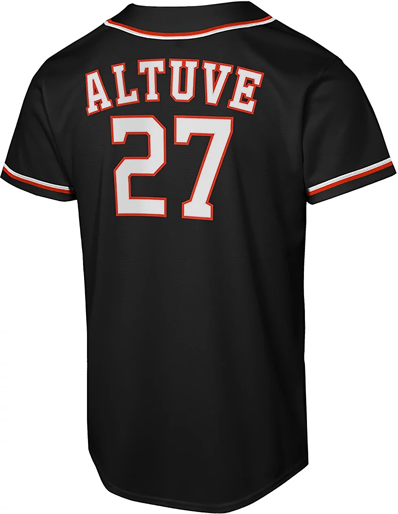 Nike Youth Houston Astros Jose Altuve 2026 Black Out Fashion Replica Jersey