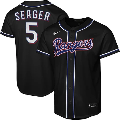 Nike Youth Texas Rangers Corey Seager Black Out Fashion Jersey