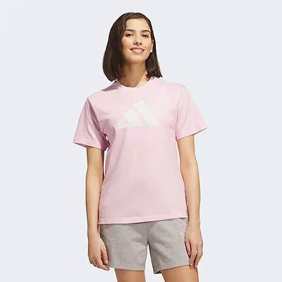 adidas Women's Western Florals Big Logo Graphic T-shirt