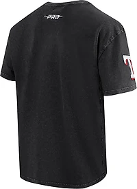 Pro Standard Men's Texas Rangers Wave and Roses CJ Drop Shoulder Short Sleeve T-shirt