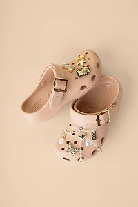 Crocs Adults’ Classic Metallic Buckle Clogs