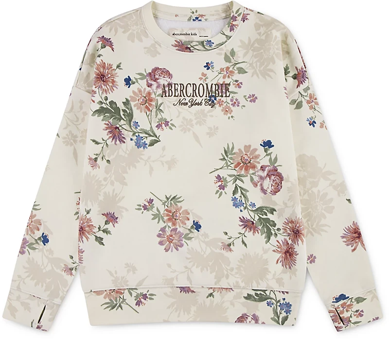 Abercrombie & Fitch Girls’ Floral Crew