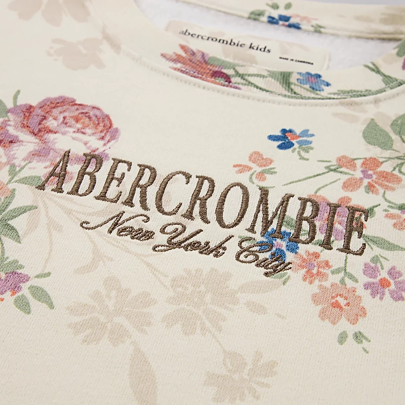 Abercrombie & Fitch Girls’ Floral Crew