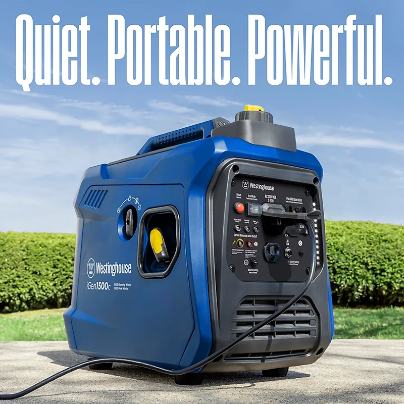 Westinghouse 1,500W Gas Powered Inverter Generator with Recoil Start