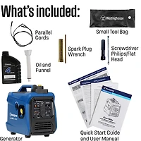 Westinghouse 1,500W Gas Powered Inverter Generator with Recoil Start