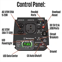 Westinghouse 2,800W Gas Powered Inverter Generator with Recoil Start