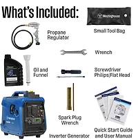 Westinghouse 2,800W Gas and Propane Dual Fuel Inverter Generator with Recoil Start