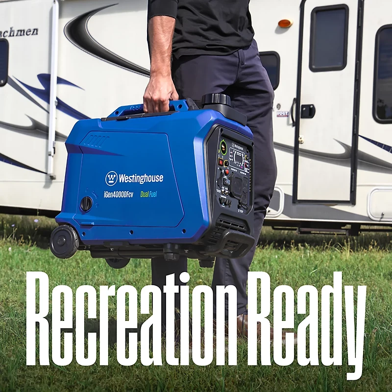 Westinghouse 4,000W Gas and Propane Dual Fuel Inverter Generator with Recoil Start