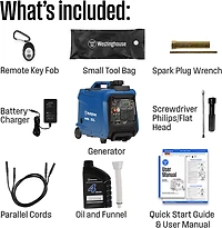 Westinghouse 4,000W Gas Powered Inverter Generator with Remote Electric Start