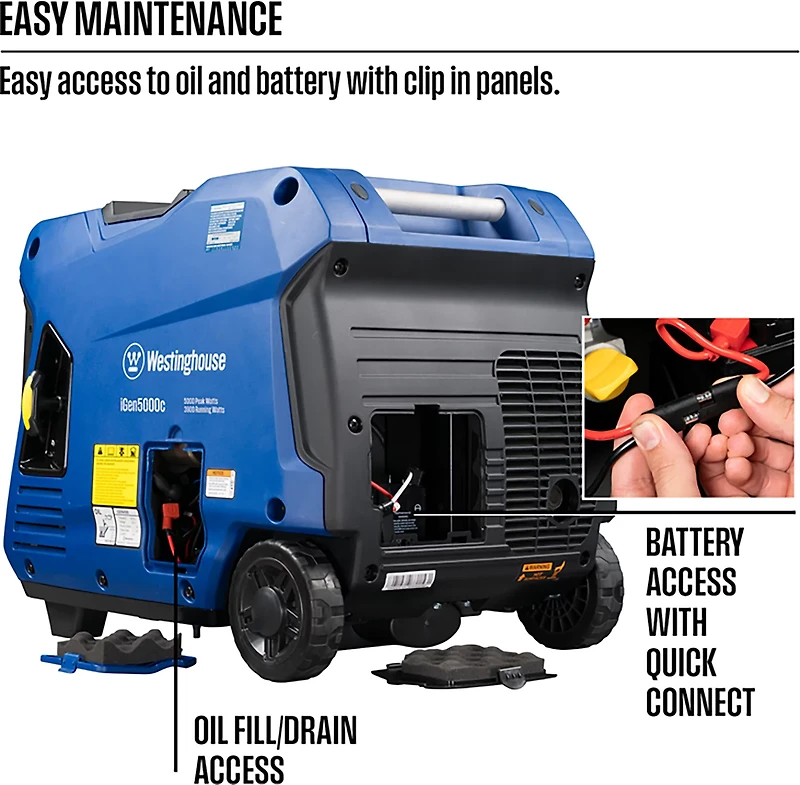 Westinghouse 5,000W Gas Powered Inverter Generator with Remote Electric Start