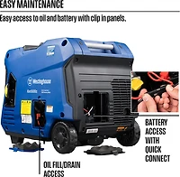 Westinghouse 5,000W Gas Powered Inverter Generator with Remote Electric Start