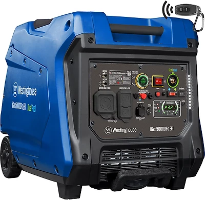 Westinghouse 5,000W Gas and Propane Dual Fuel EFI Inverter Generator with Remote Electric Start