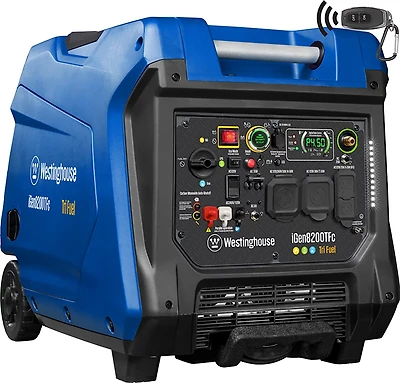 Westinghouse 8,200W Gas, Propane, Natural Gas Tri-Fuel Inverter Generator with Remote Electric Start