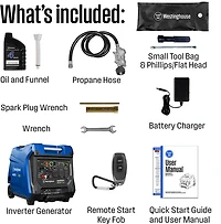 Westinghouse 8,200W Gas, Propane, Natural Gas Tri-Fuel Inverter Generator with Remote Electric Start