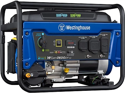 Westinghouse 4650/3600W Dual Fuel Portable Generator with Recoil Start