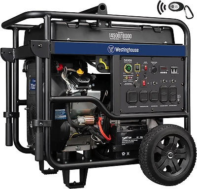 Westinghouse 18000/14500W Gas Powered Portable Generator with Remote Electric Start