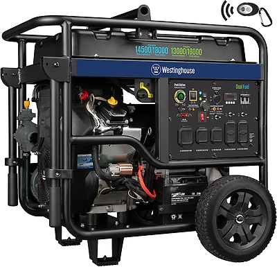 Westinghouse 18000/14500W Dual Fuel Portable Generator with Remote Electric Start