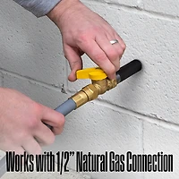 Westinghouse 25 ft / in Natural Gas Hose with Adapter
