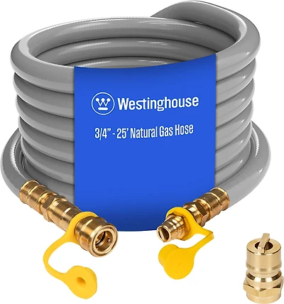 Westinghouse 25 ft 3/4 in Natural Gas Hose with Adapter