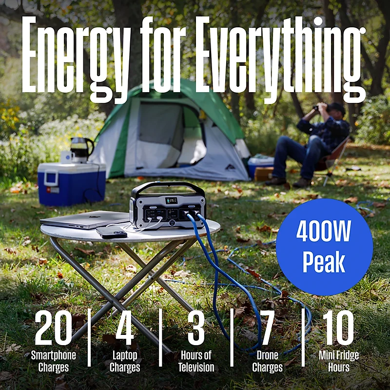 Westinghouse 400W Lithium-ion Portable Power Station with LED Display and Flashlight