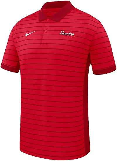 Nike Men's University of Houston Dri-FIT Victory Stripe Polo Shirt