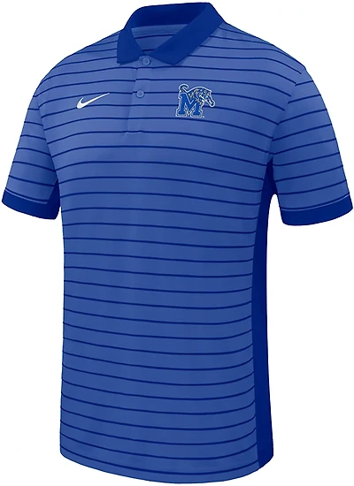 Nike Men's University of Memphis Dri-FIT Victory Stripe Polo Shirt