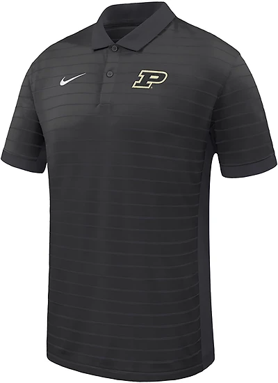 Nike Men's Purdue University Dri-FIT Victory Stripe Polo Shirt