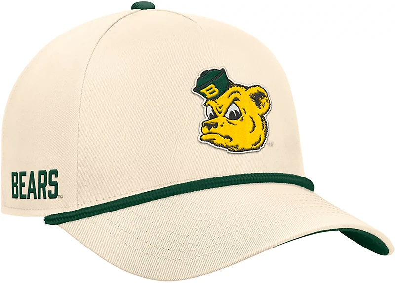 Nike Adults' Baylor University Vault Logo Rise 5 Panel Rope Cap