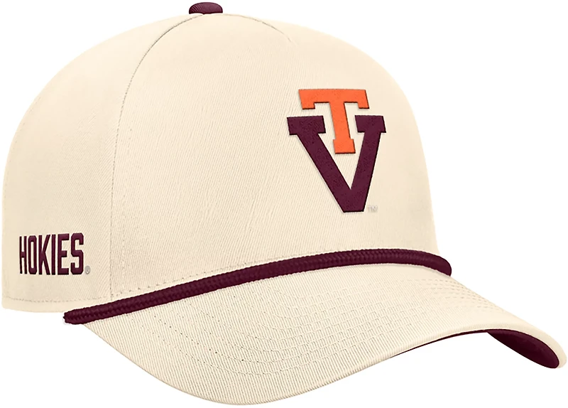 Nike Adults' Baylor University Vault Logo Rise 5 Panel Rope Cap