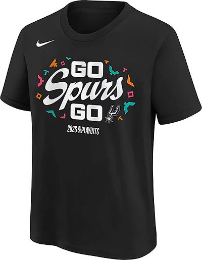 Nike Kids' San Antonio Spurs 2025-26 Playoff Mantra T-shirt