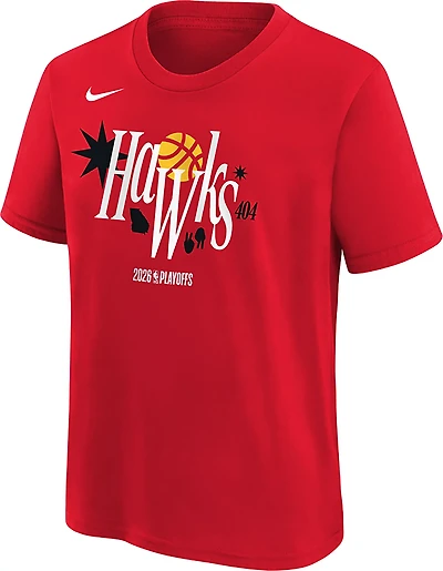 Nike Kids' Atlanta Hawks 2025-26 Playoff Mantra T-shirt