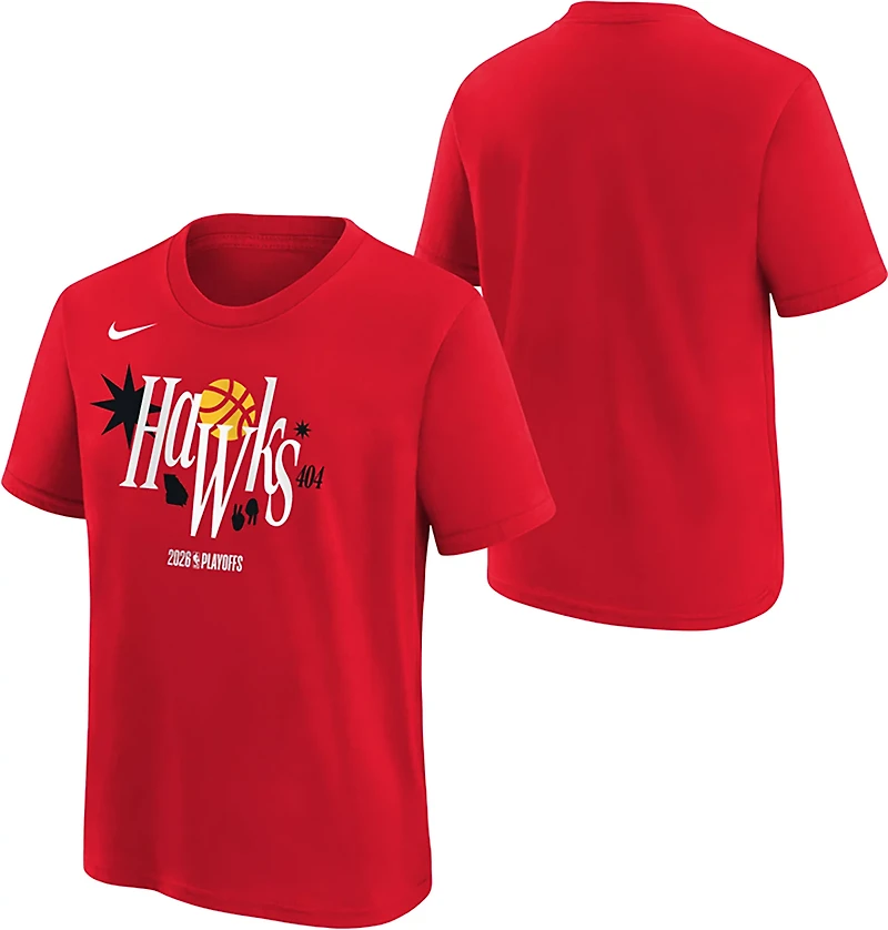 Nike Kids' Atlanta Hawks 2025-26 Playoff Mantra T-shirt