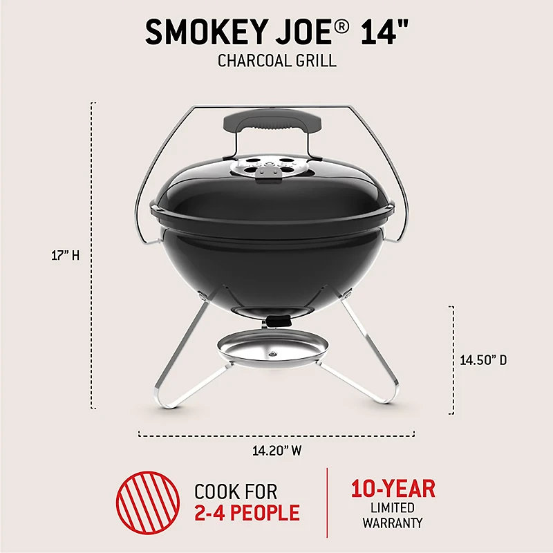 Weber Smokey Joe 14 in Charcoal Grill