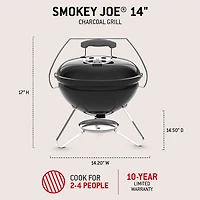 Weber Smokey Joe 14 in Charcoal Grill