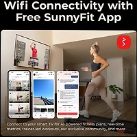 Sunny Health & Fitness APEX 300 SMART Motorized Treadmill with WIFI & Bluetooth