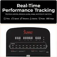 Sunny Health & Fitness APEX 300 SMART Motorized Treadmill with WIFI & Bluetooth