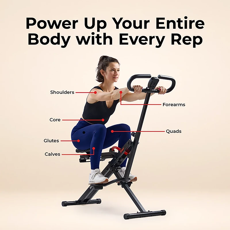 Sunny Health & Fitness Smart Upright Row-N-Ride Exerciser