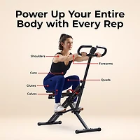 Sunny Health & Fitness Smart Upright Row-N-Ride Exerciser