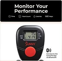 Sunny Health & Fitness Smart Upright Row-N-Ride Exerciser
