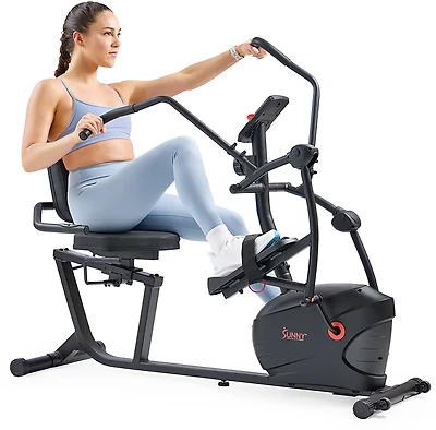 Sunny Health & Fitness Smart Performance Interactive Series Recumbent Elliptical Cross Trainer