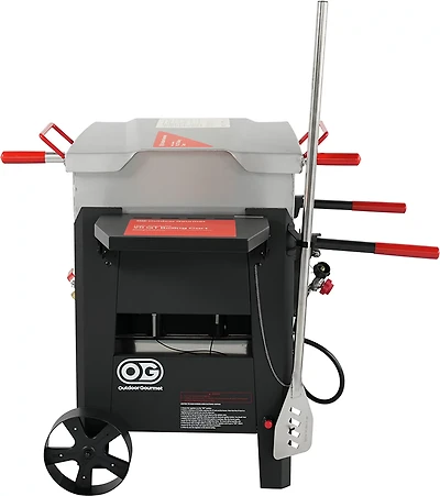 Outdoor Gourmet 90 qt Crawfish Boiling Cart with Stir Paddle