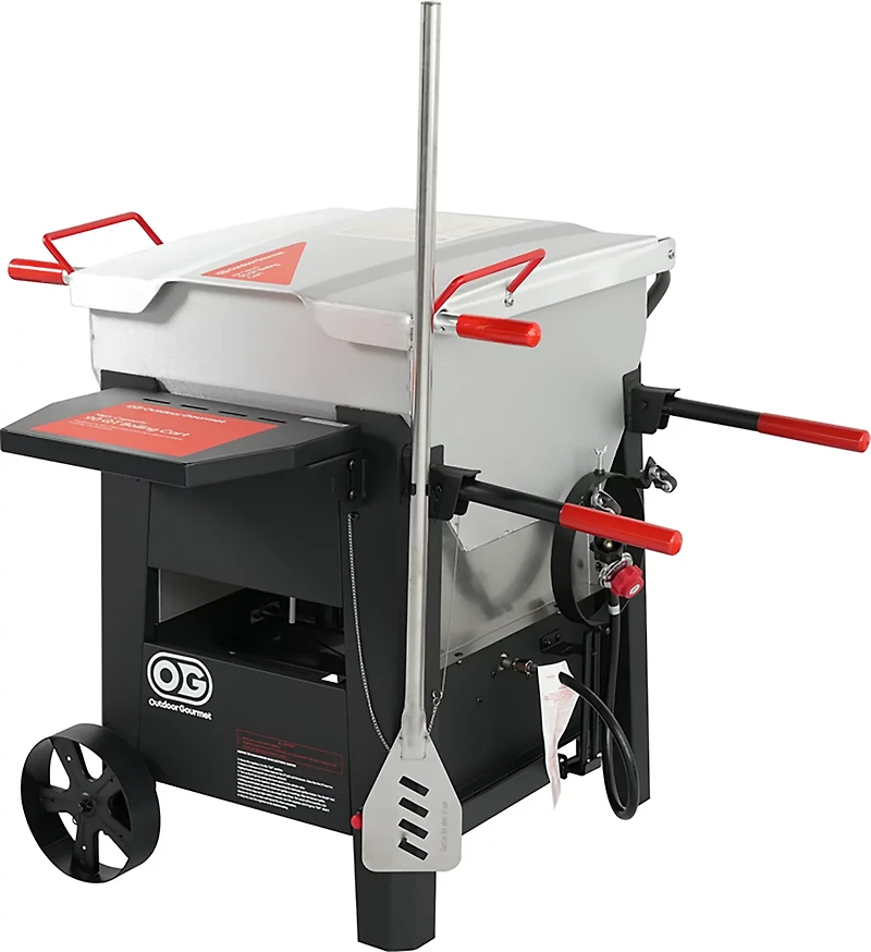 Outdoor Gourmet 90 qt Crawfish Boiling Cart with Stir Paddle