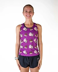 Chicknlegs Women's Choccy Cows Performance Singlet