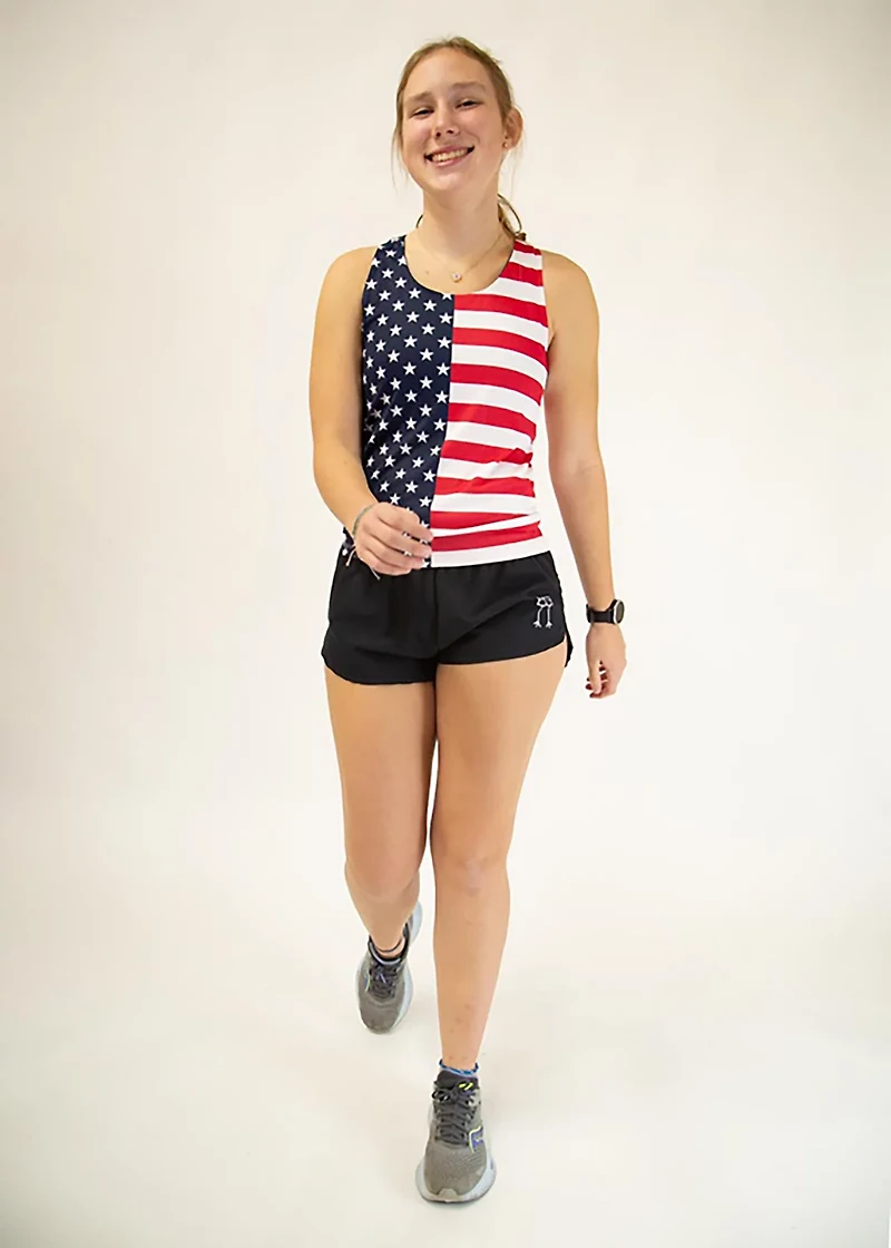 Chicknlegs Women's USA Performance Singlet
