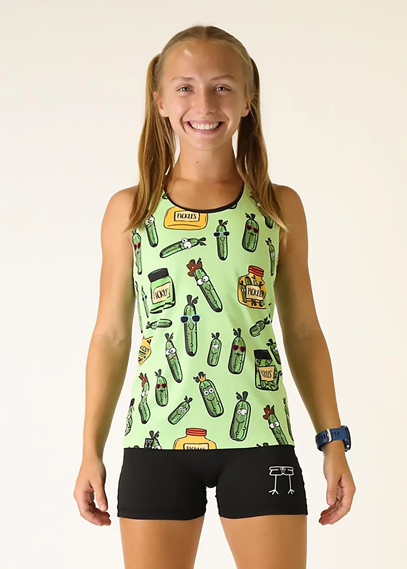Chicknlegs Women's Pickles Performance Singlet