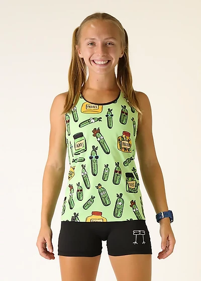 Chicknlegs Women's Pickles Performance Singlet