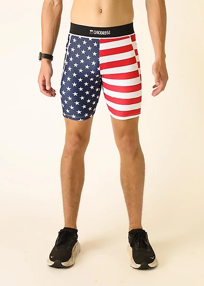 Chicknlegs Men's USA Half Tights
