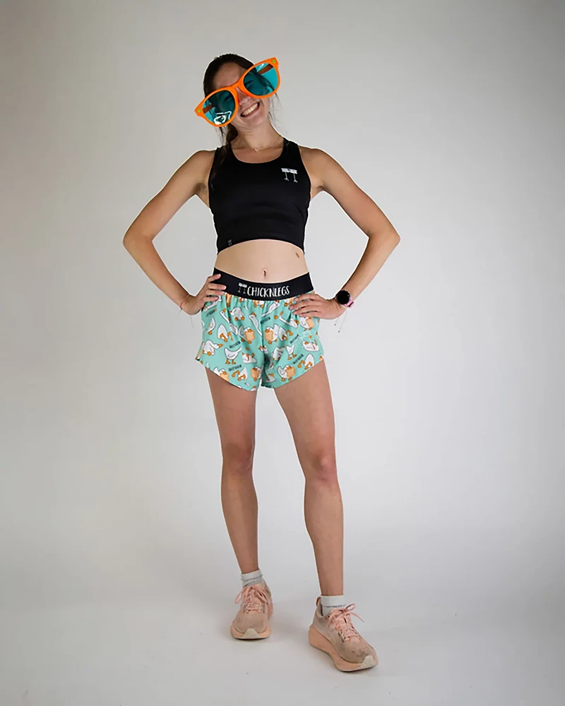 Chicknlegs Women's Silly Goose Split Shorts 4